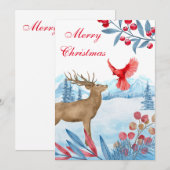 Funny Merry-kerstkaart Bedankkaart (Voorkant / Achterkant)