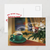 Funny Merry Kerstmis Briefkaart (Voorkant / Achterkant)