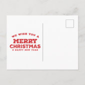 Funny Merry Kerstmis Briefkaart (Achterkant)