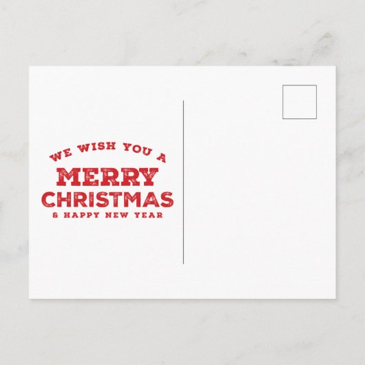 Funny Merry Kerstmis Briefkaart (Achterkant)