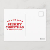 Funny Merry Kerstmis Briefkaart (Achterkant)
