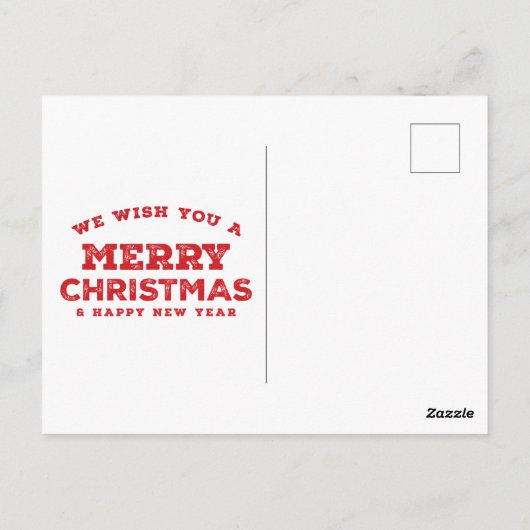 Funny Merry Kerstmis Briefkaart (Achterkant)