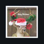 Funny Merry Kerstmis Buck Whitetail Deer Servet<br><div class="desc">Geweldig partijidee.</div>