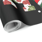 Funny Merry Kerstmis HO HO Turtle Santa Cadeaupapier (Rol Hoek)