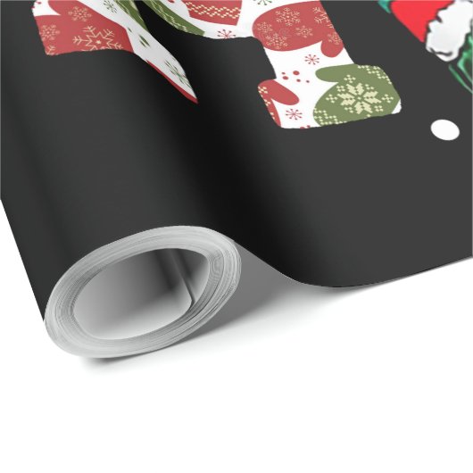 Funny Merry Kerstmis HO HO Turtle Santa Cadeaupapier (Rol Hoek)