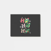Funny Merry Kerstmis HO HO Turtle Santa Post-it® Notes (Voorkant)