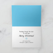 Funny Merry Kerstmis-kiende pinguïn in Santa Hat Kaart (Binnen)