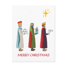 Funny Merry Kerstmis met een groet van drie koning