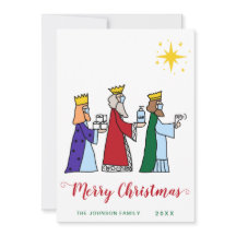 Funny Merry Kerstmis met een groet van drie koning