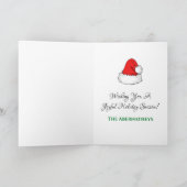 Funny Merry Kerstmis Southwest Saguaro Cactus Feestdagen Kaart (Binnen)