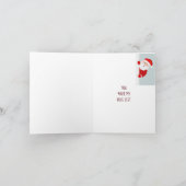 Funny Merry Kerstvrouw lijst Nice Kaart (Binnen)