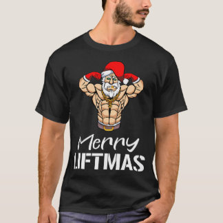 Funny Merry Liftmas Gym Fitness Kerst Mannen Vrouw T-shirt