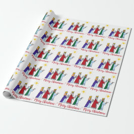 Funny Merry Quarantine Kerstmis 2021 Drie Kings Cadeaupapier