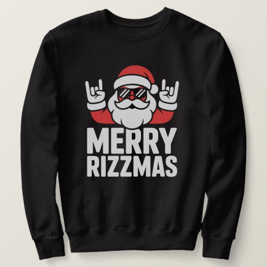 Funny Merry Rizzmas Cool Santa Trui (Design voorkant)
