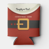 Funny Merry Santa Claus Naughty of Nice Blikjeskoeler (Voorkant)