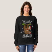 Funny Merry Slothmas kerstfeest Trui (Voorkant volledig)