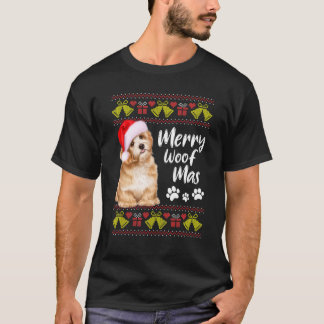 Funny Merry Woofmas Kerstmis Dog Xmas Pajamas T-shirt