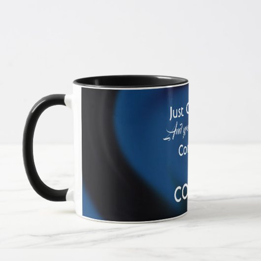 Funny Message Coffee Mok (Links)