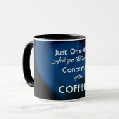 Funny Message Coffee Mok (Voorkant links)
