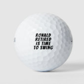 Funny Message Personated Name Golf Balls Golfballen (Voorkant)
