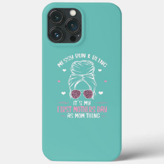 Funny Messy Bun Quote voor mamMet mijn eerste blog Case-Mate iPhone Case