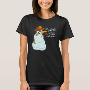 Funny met een kraanpijp en een stomp- en neuskap t-shirt