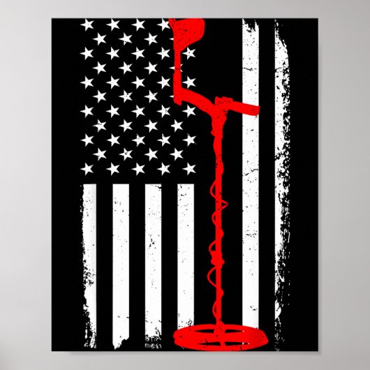 Funny Metal Detecting Design For Men Women Metal D Poster (Voorkant)