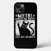 Funny Metal maakt me gelukkig Case-Mate iPhone Case (Achterkant)