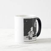 Funny Meteor Hitting Earth Disaster Magische Mok (Voorkant rechts)