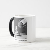 Funny Meteor Hitting Earth Disaster Magische Mok (Voorkant links)