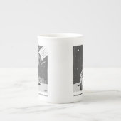 Funny Meteor Hitting Earth Disaster Porselein Kop (Voorkant)