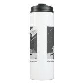 Funny Meteor Hitting Earth Disaster Thermosbeker (Voorkant)