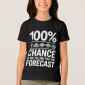 Funny Meteorology Gift Weather Enthusiasts Tri-Blend Shirt (Voorkant)