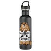 Funny Meteorology Quote - Groundhog Day Humor Waterfles (Voorkant)