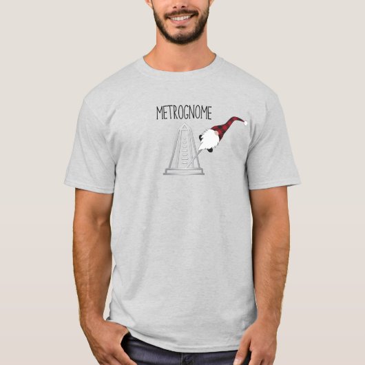 Funny Metrognome - Metronome, Gnome T-Shirt 2 (Voorkant)