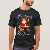Funny Mexicaanse kerstman Navidad Mas Tequila T-shirt (Voorkant)