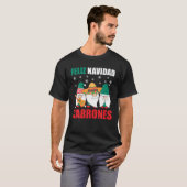 Funny Mexicaanse kerstmannen Feliz Navidad Cabro T-shirt (Voorkant volledig)