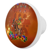 Funny mexican cactus keramische knop (Rechts)