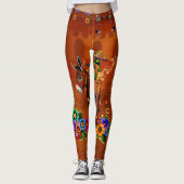 Funny mexican cactus leggings (Voorkant)