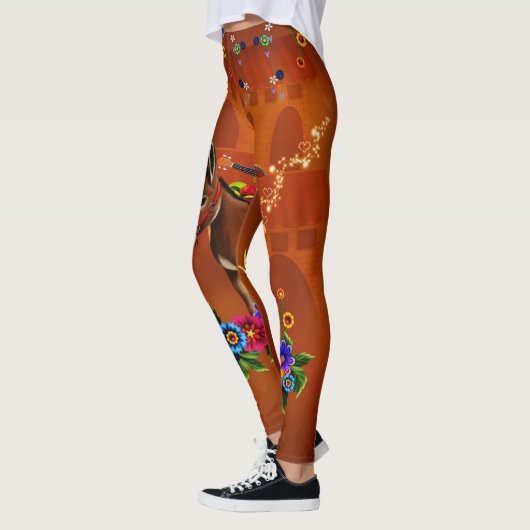 Funny mexican cactus leggings (Links)