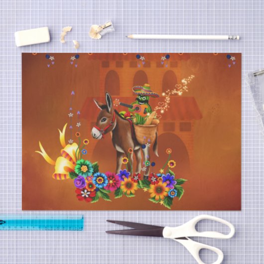 Funny mexican cactus tissuepapier (Craft)