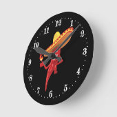 Funny Mexican chili pepper decor Ronde Klok (Hoek)