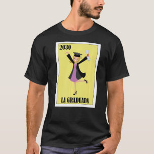 Funny Mexican Design for Afstuderen - La Graduada T-shirt