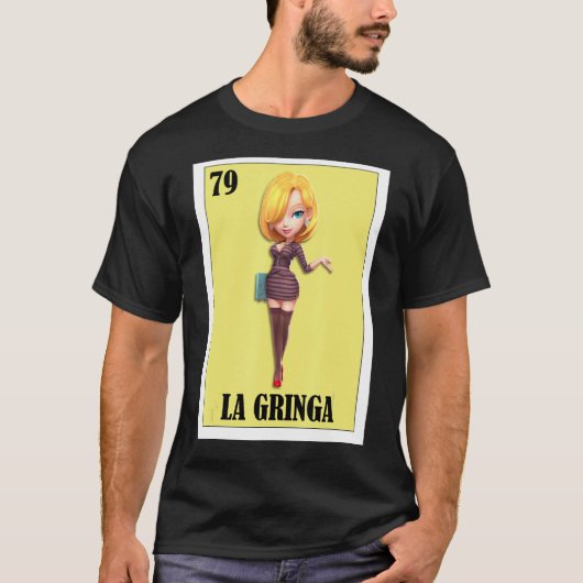 Funny Mexican Design for Blondes - La Gringa T-shirt (Voorkant)