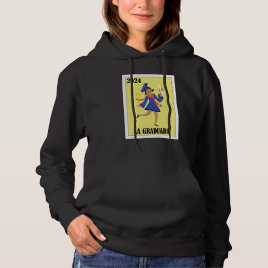 Funny Mexican Design for Graduation - La Graduada  Hoodie (Voorkant)