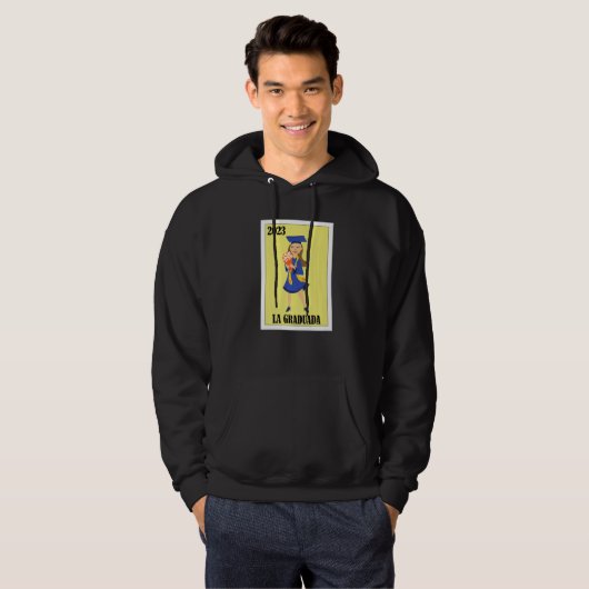 Funny Mexican Design for Graduation - La Graduada  Hoodie (Voorkant volledig)