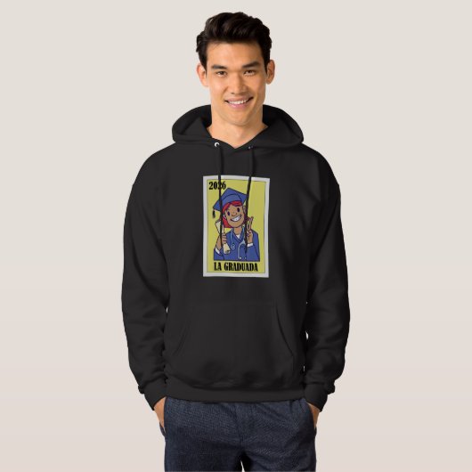 Funny Mexican Design for Graduation - La Graduada  Hoodie (Voorkant volledig)