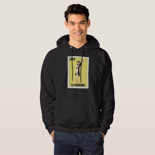 Funny Mexican Design for Graduation - La Graduada Hoodie (Voorkant volledig)