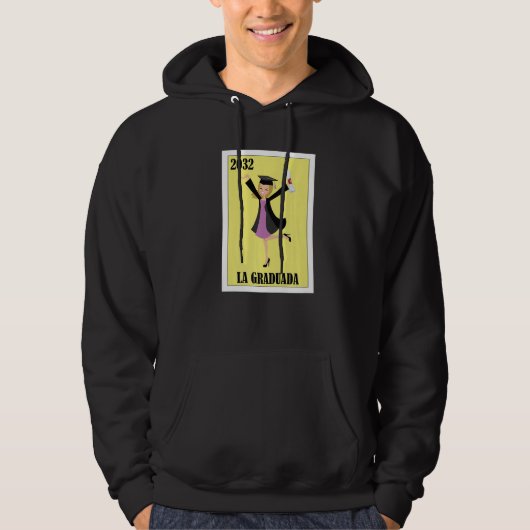 Funny Mexican Design for Graduation - La Graduada  Hoodie (Voorkant)