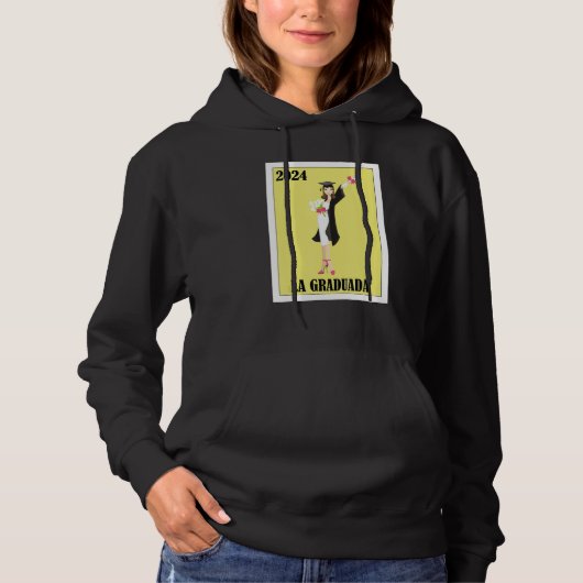 Funny Mexican Design for Graduation - La Graduada  Hoodie (Voorkant)